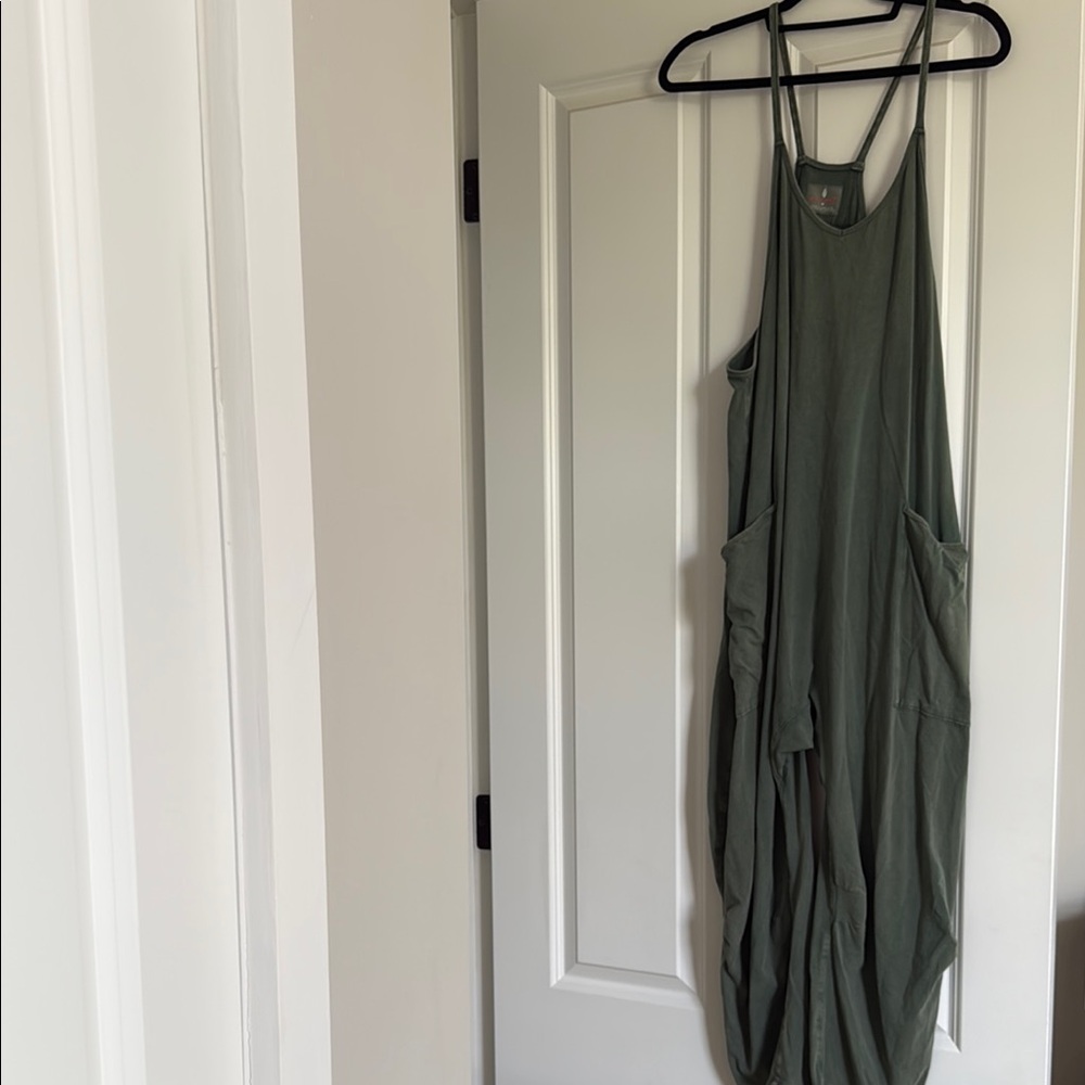Free People Green Hot Shot Onesie